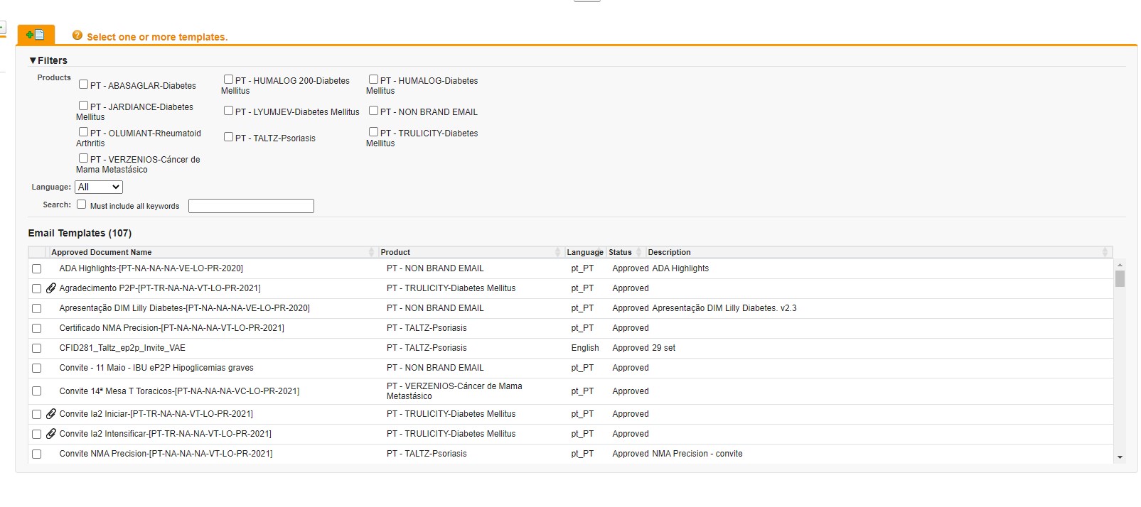 SalesForce main page